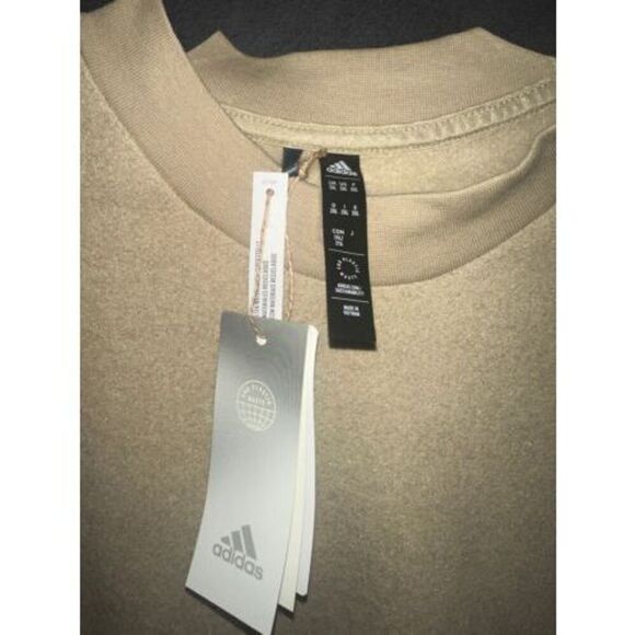 Adidas Men's Core Crew Golf Sweatshirt Size XXL Beige - Picture 3 of 5